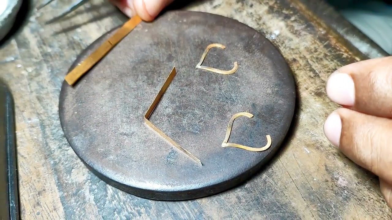 how to make gold earrings for simple steps | jewelry making