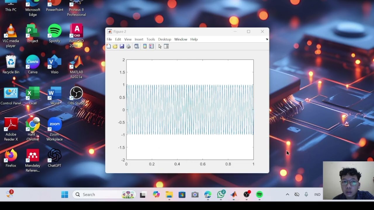 Pembahasan modul Pengelolaan Sinyal Digital menggunakan Matlab 