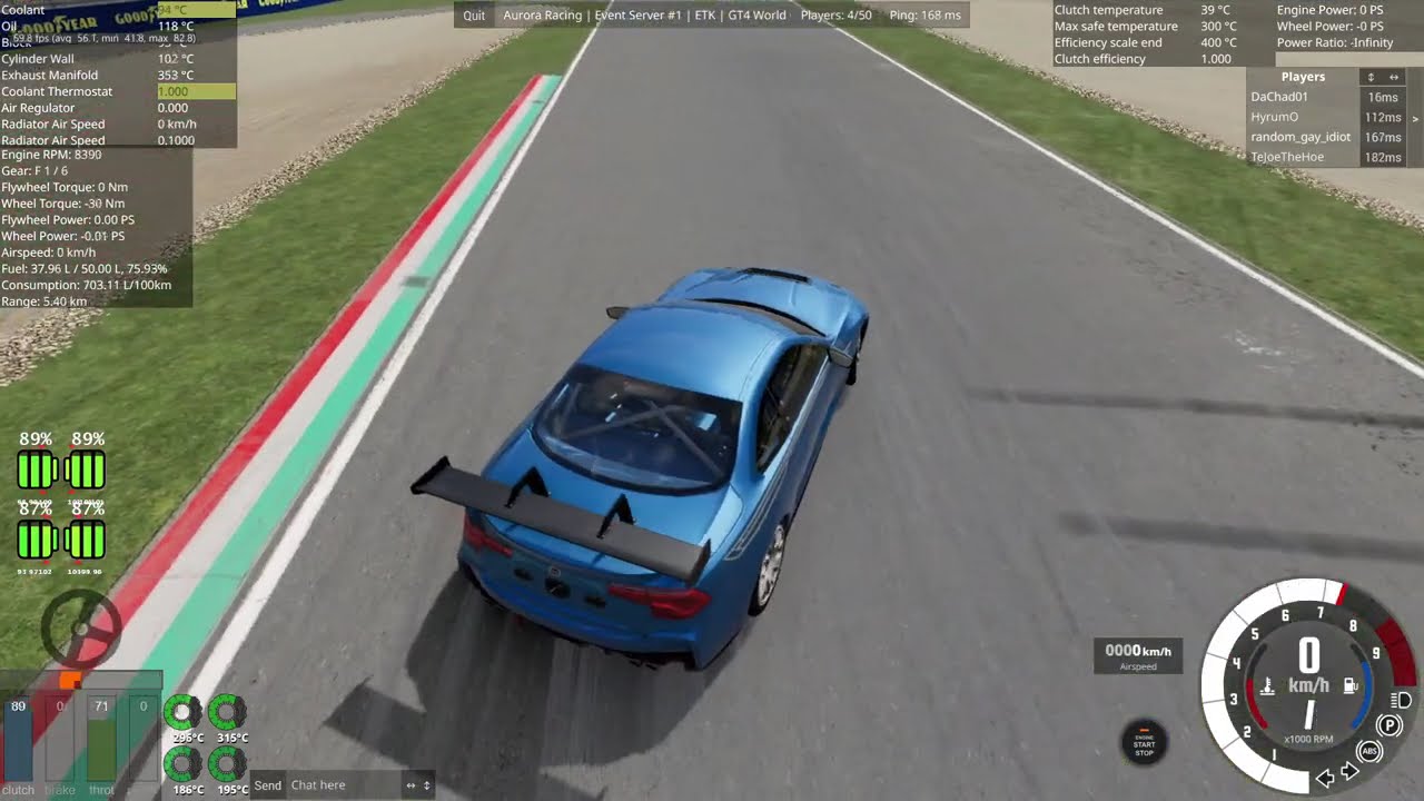 actually racing in beamng (i placed 2nd on this time race)