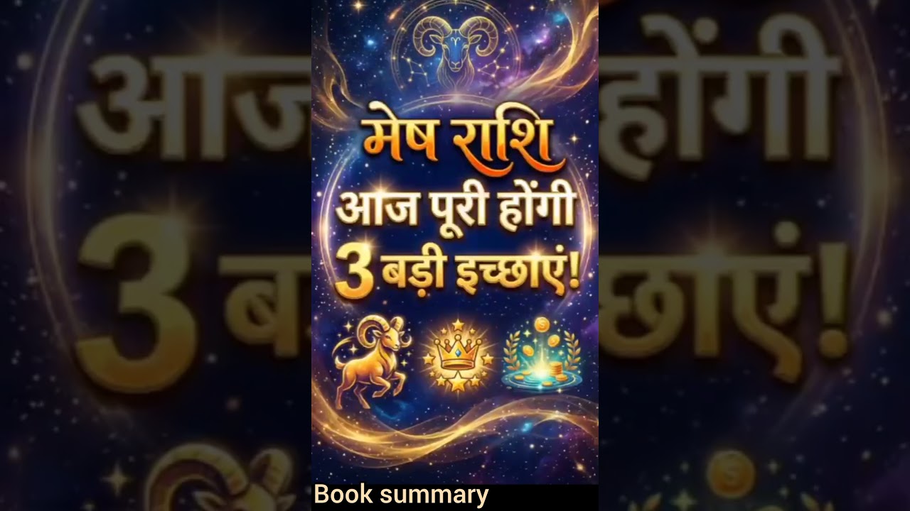 mesh Rashi walon आज पूरी होंगी 3 बड़ी इच्छाएं #astrology #dainikrashifa #horoscope #dainikrashifal