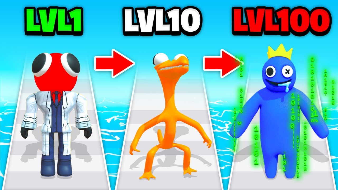 LEVEL 1 vs. LEVEL 100 RAINBOW FRIEND!