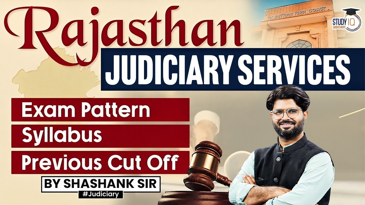 Rajasthan Judiciary 2026 | Exam Pattern, Syllabus, previous Cut Off | By Shashank Sir