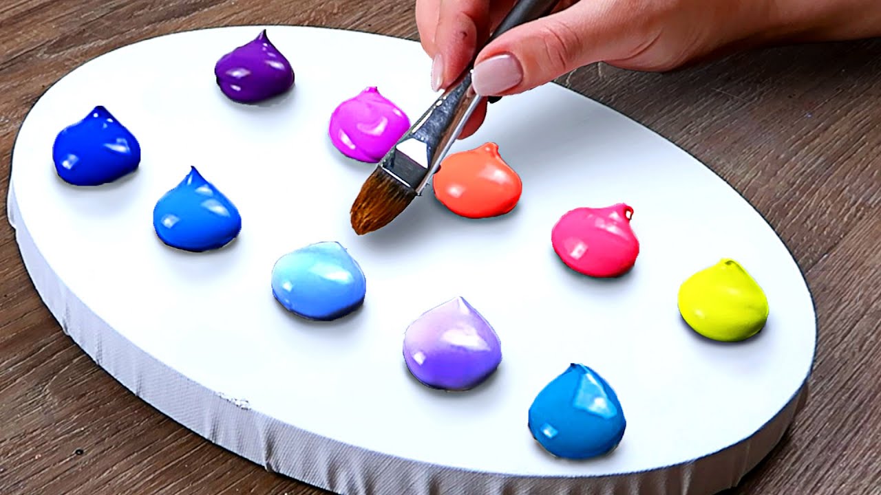 Double Exposure Acrylic Painting Ideas｜Very Interesting to Watch!