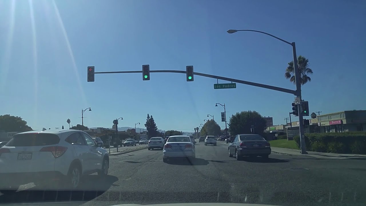 Driving by Santa Clara,California