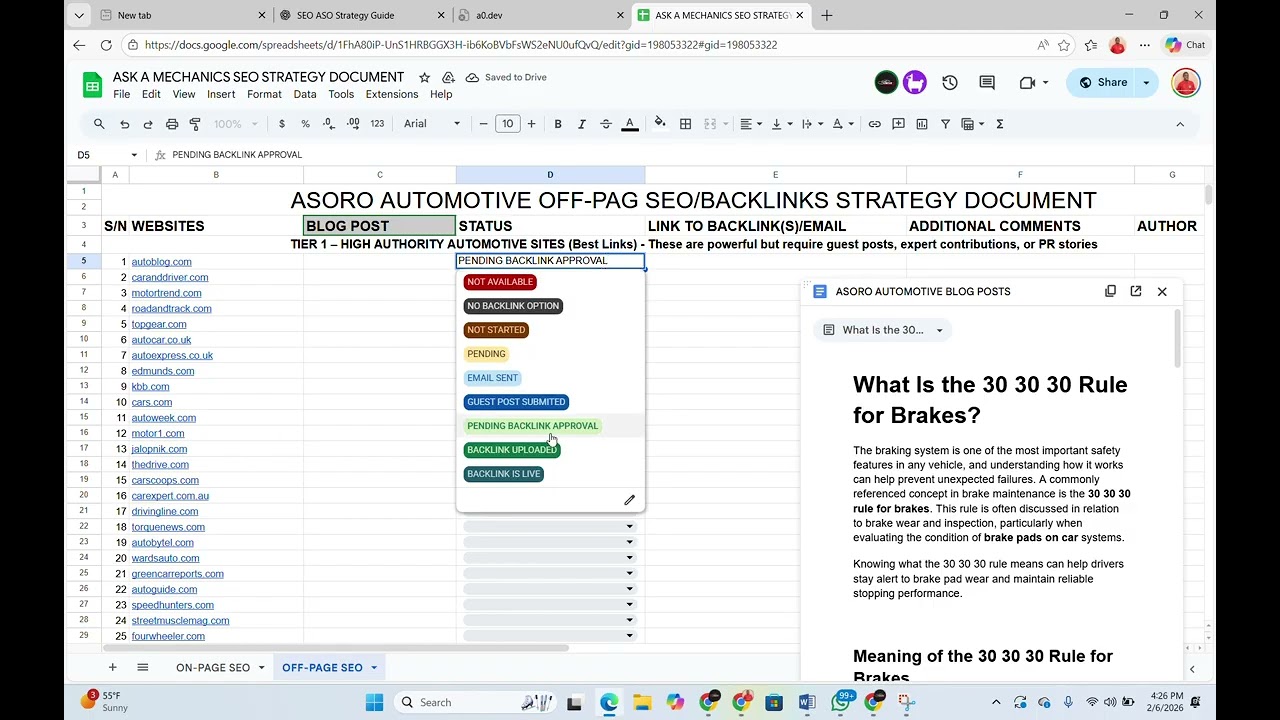 Backlinks SEO strategy