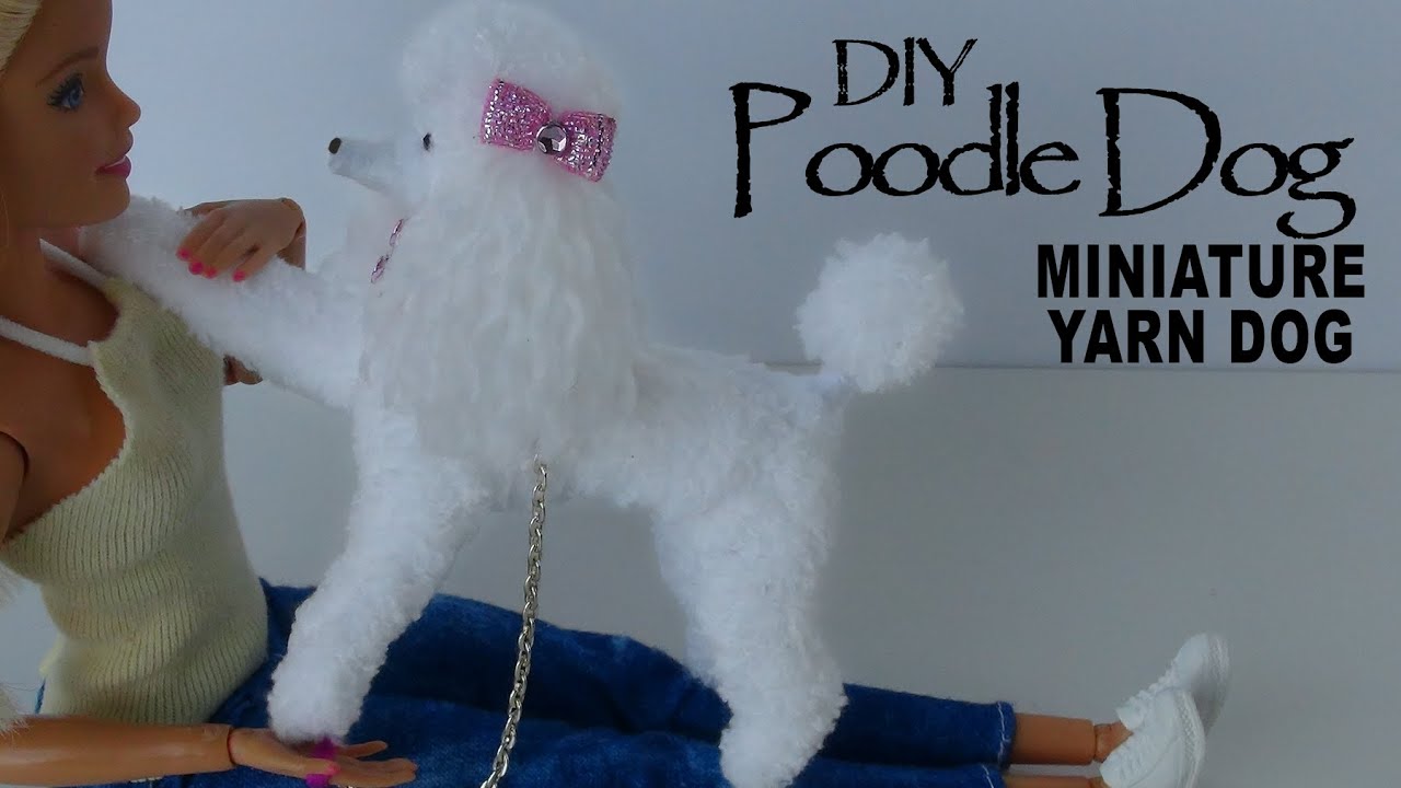 How to make a miniature poodle dog from yarn