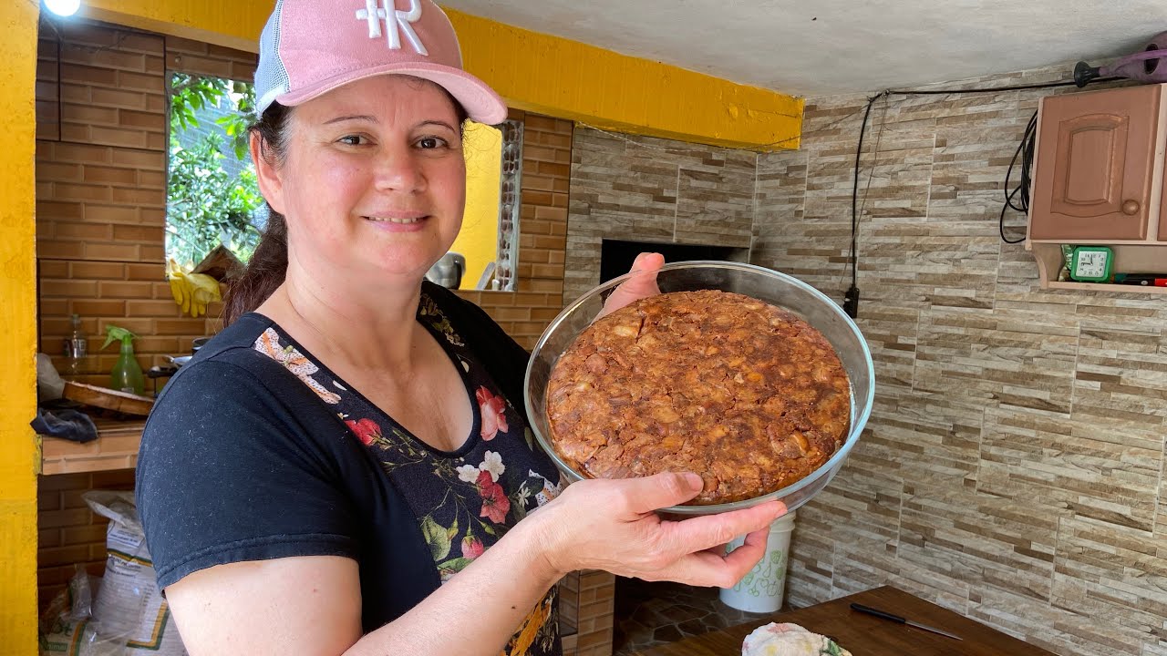 Nossa produção caseira de torresmo prensado!