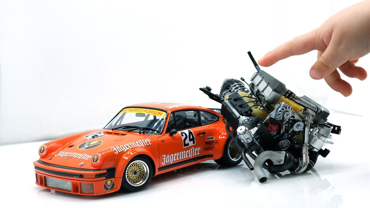 Building a detail small Porsche 934 Turbo full build step by step (jagermeister ver.)