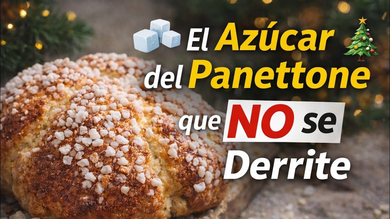 🍬 El Azúcar que NO se Derrite en el Horno | Panettone & Zucchero in Granella 🎄