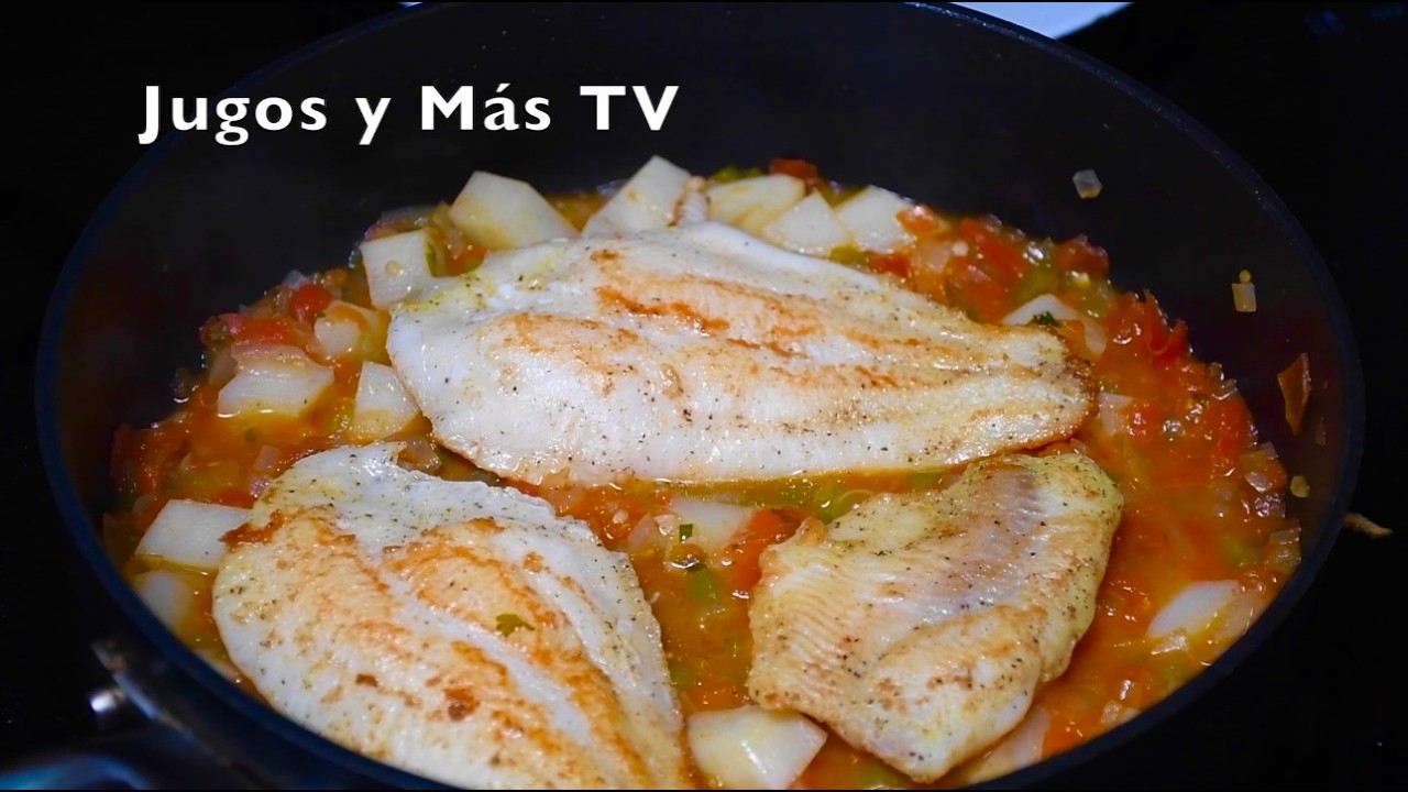 Estofado de Tilapia Riquis&iacute;mo y S&uacute;per F&aacute;cil de Hacer