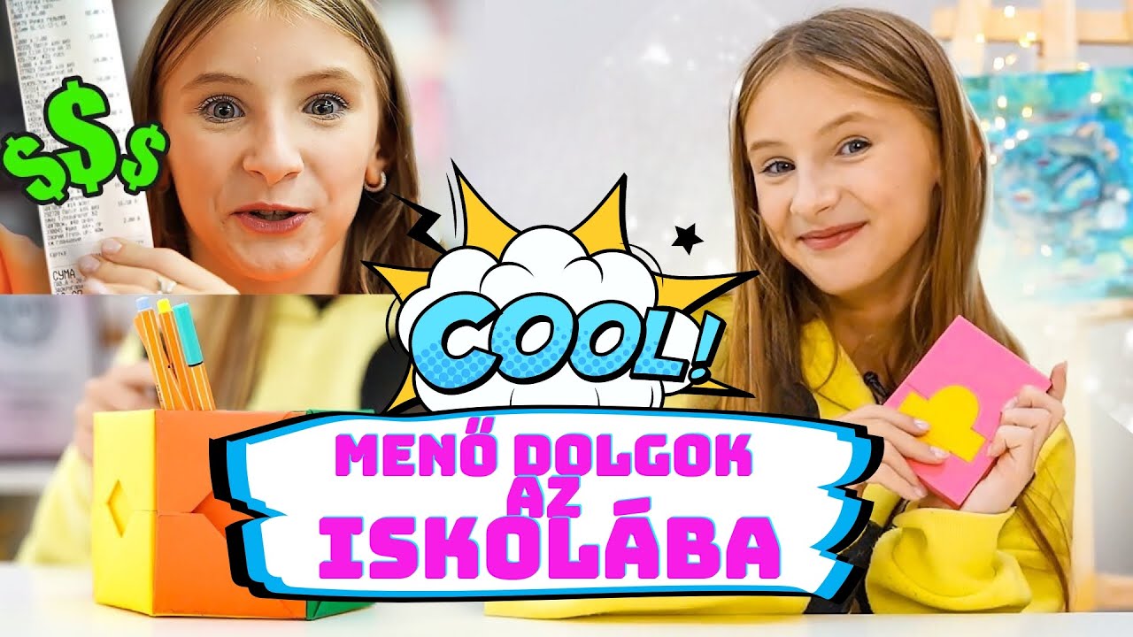 MENŐ DOLGOK AZ ISKOLÁBA! 😍 Nicole saját készítésű cikkeket készít | DIY | Miss Nicole és barátai