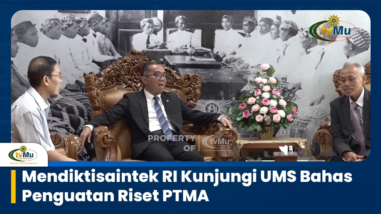 Mendiktisaintek RI Kunjungi UMS Bahas Penguatan Riset PTMA