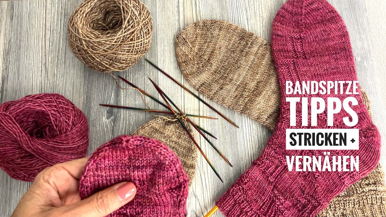 Bandspitze stricken + vernähen