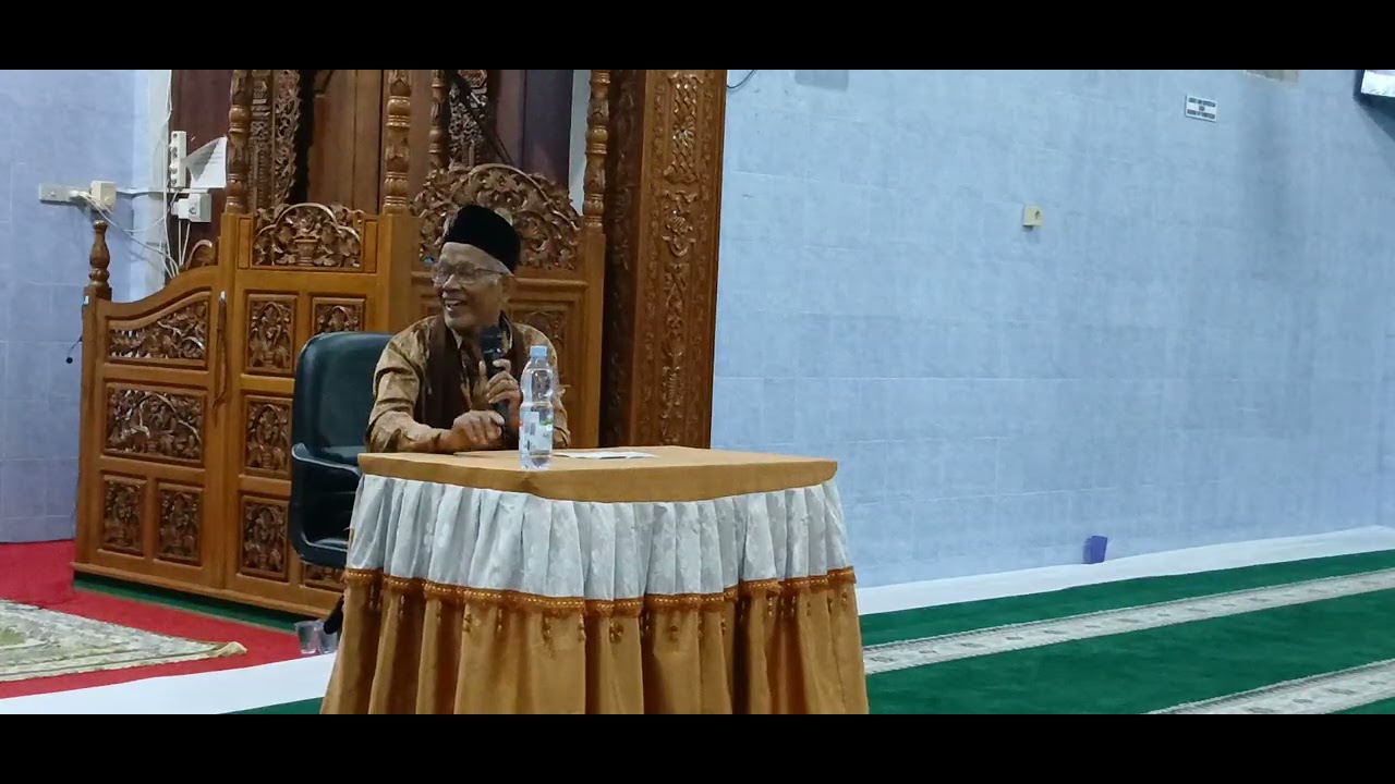 Ceramah Tarawih Mlm ke 14 Ustadz  Dr H.Agus salim Di Masjid Nurul Falah Jl.kamboja Panam Pku 