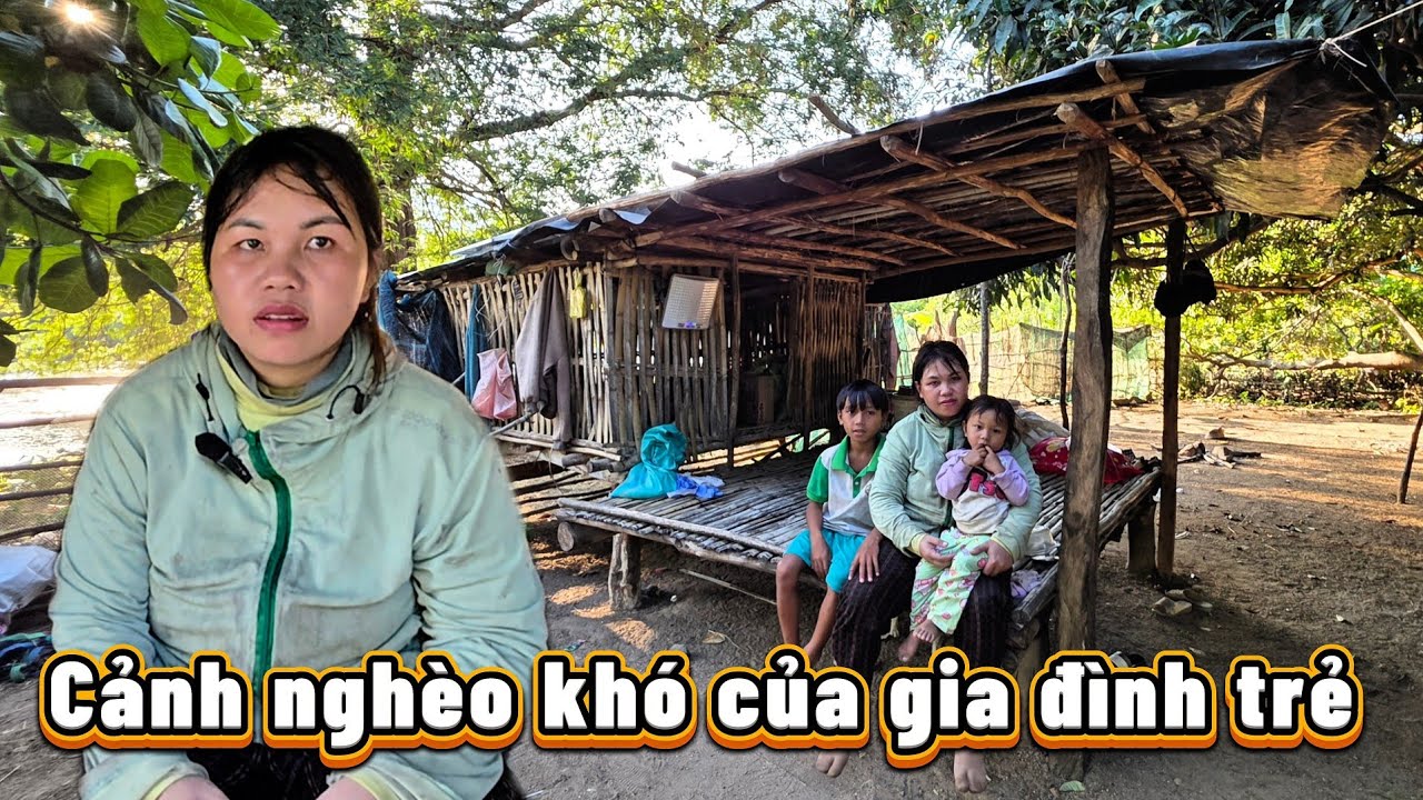 Gia đình trẻ tuổi NGHÈO KHÓ kiếm ăn ở rẫy rừng || 526