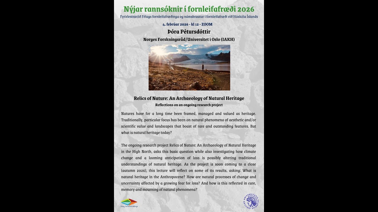 Þóra Pétursdóttir - Relics of Nature: An Archaeology of Natural Heritage
