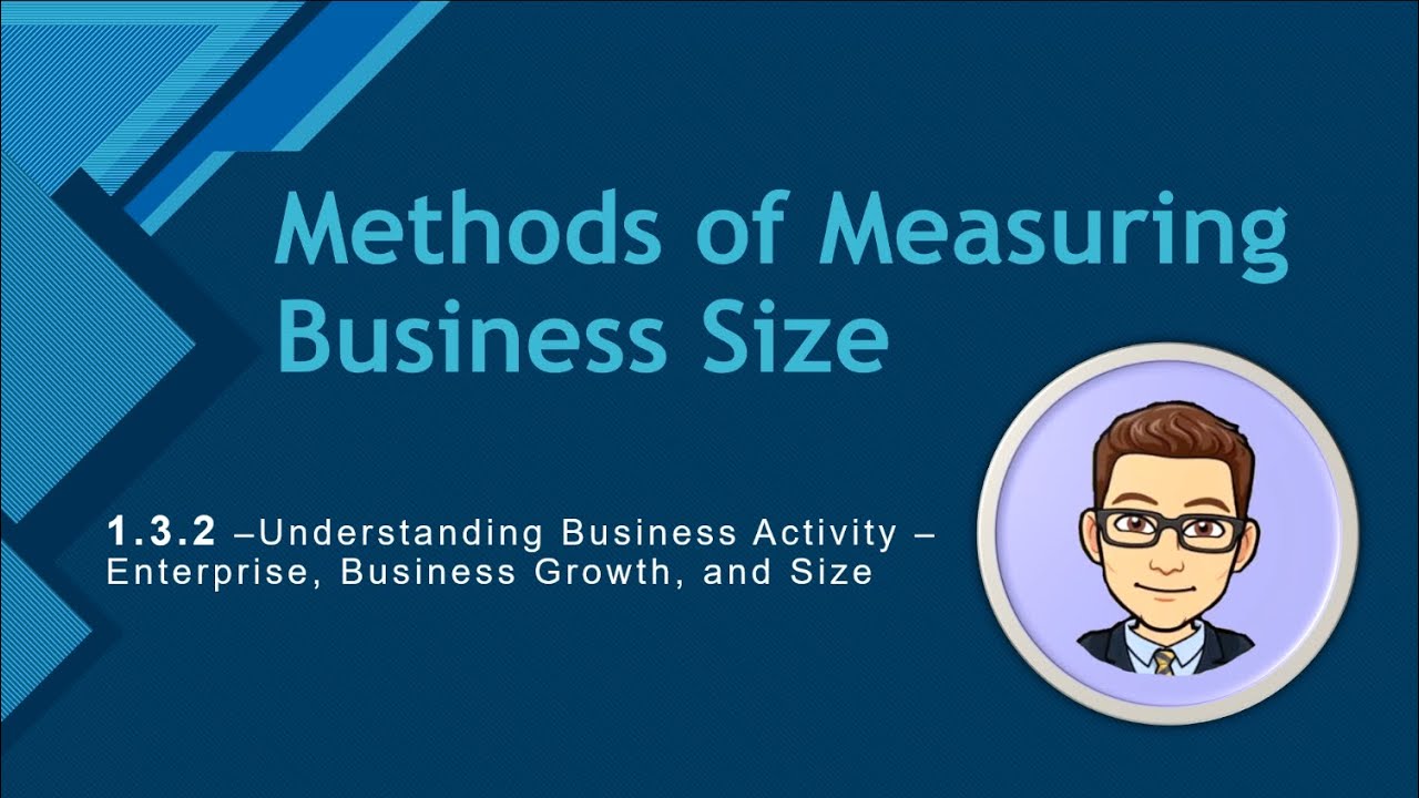 Methods of Measuring Business Size - Enterprise, Business Growth, and Size - Business Studies 1.3.2