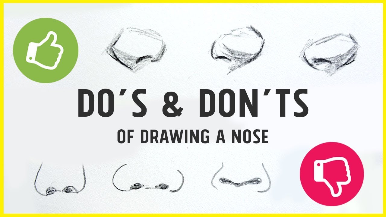 DO's & DON'TS - How to Draw a Nose!【Tips, Tricks & My Technique】