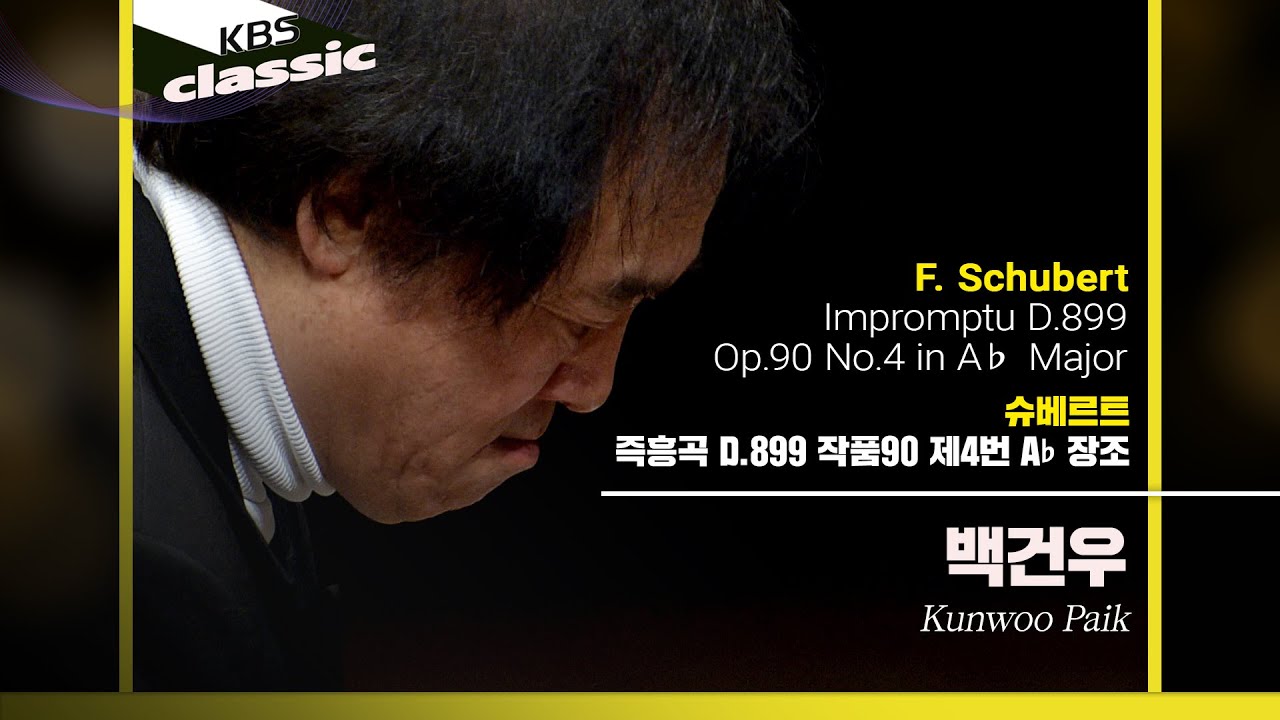 백건우(Kunwoo Paik) - F. Schubert / Impromptu D.899 Op.90 No.4 in A♭ Major / KBS20131007