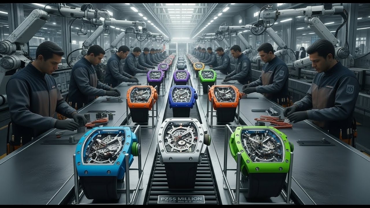Dentro Da FABRICA INDUSTRIAL De BILHÕES em RELOGIO RICHARD MILLE São Montados Como Máquinas de Guer.