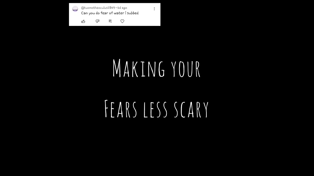 Making your fears less scary!! Pt. 8 Aquaphobia (Fear of water) #shorts #fyp