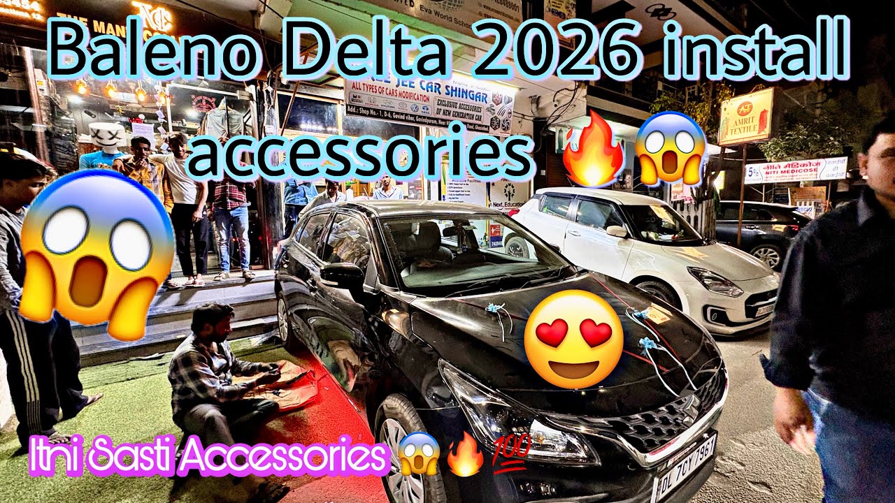 BALENO Delta Install accessories ✅ Accessories with cheap prices😱🔥✅ #balenoaccessories #cheapest 
