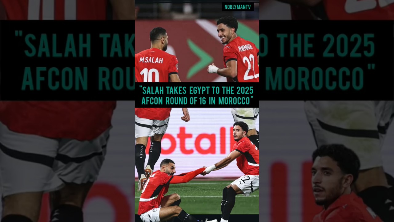 MO SALAH LEADS EGYPT IN TO  AFCON ROUND OF 16. 