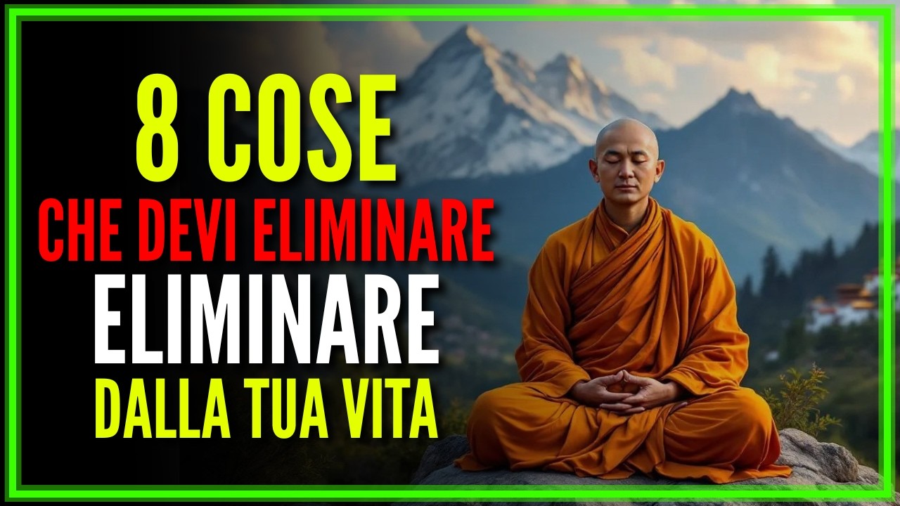 8 COSE DA ELIMINARE CHE TI FANNO MALE! Saggezza Buddista