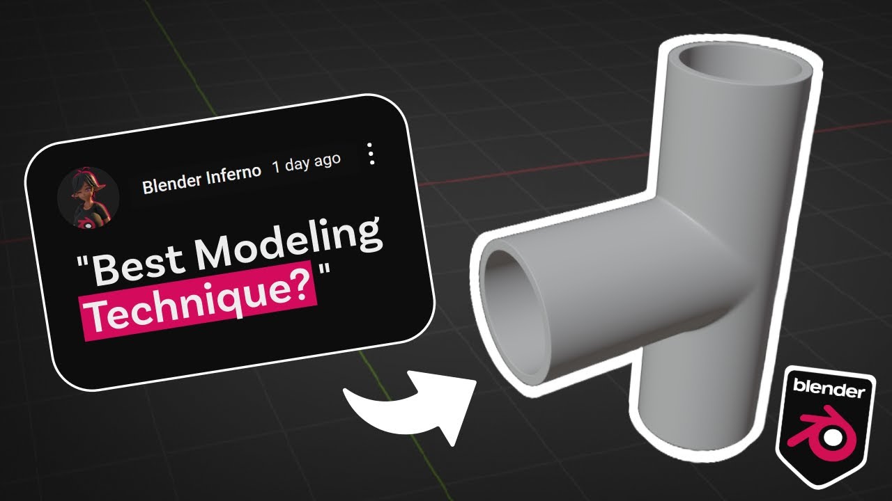 Easy Pipe Joints in Blender 4.3 with SubD Modeling!