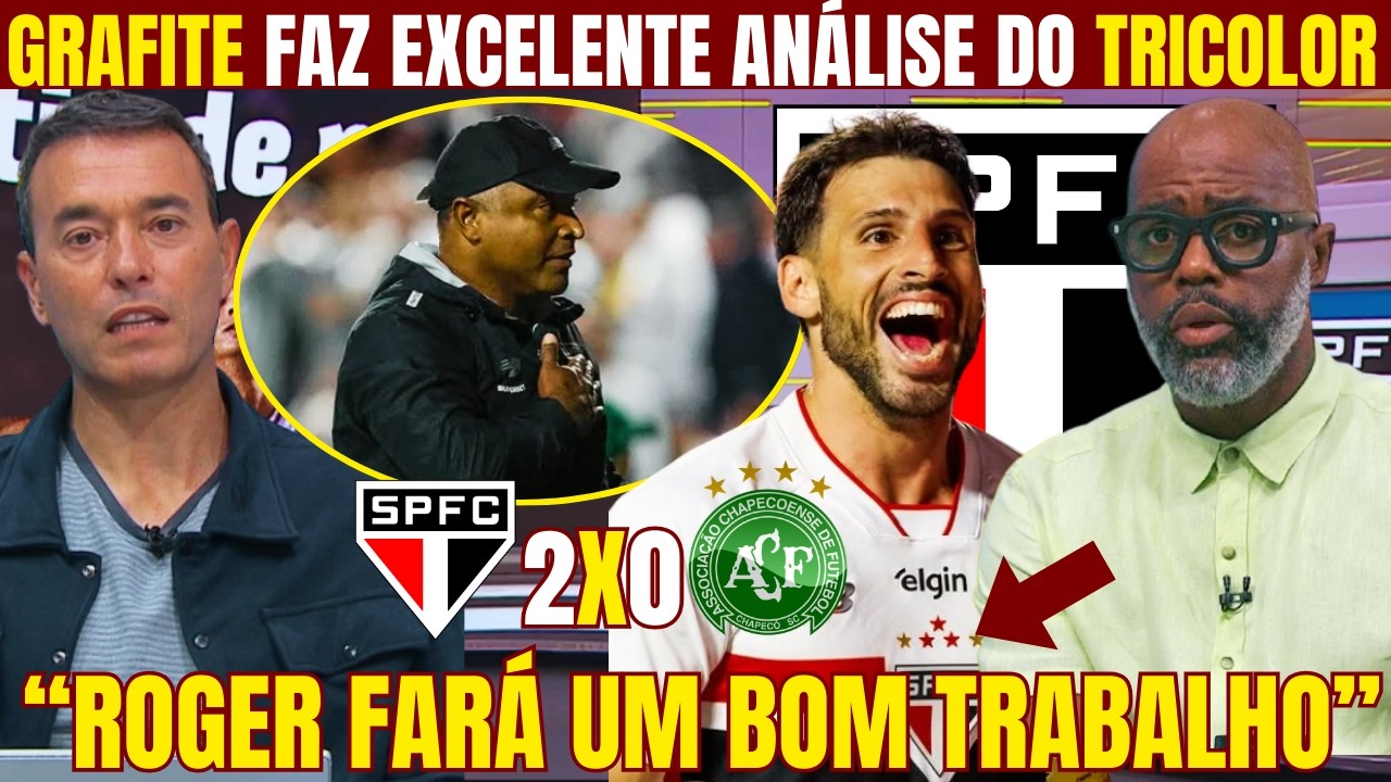 GRAFITE E FELIPE MELO FAZEM BAITA ANÁLISE DA VITÓRIA DO LÍDER SÃO PAULO PELO BRASILERÃO!