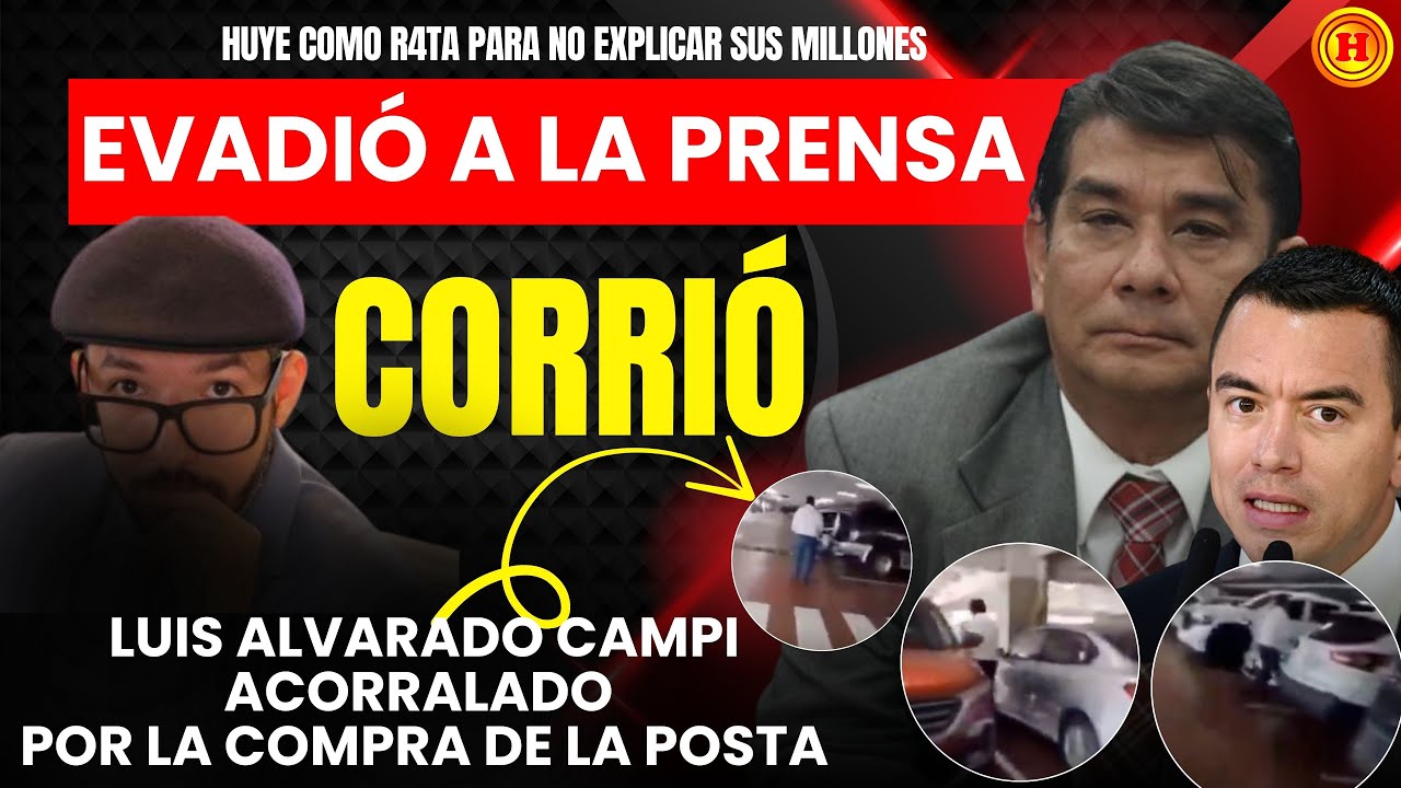 ¡CORRIÓ PARA NO RESPONDER! Luis Alvarado Campi acorralado por la compra de La Posta.