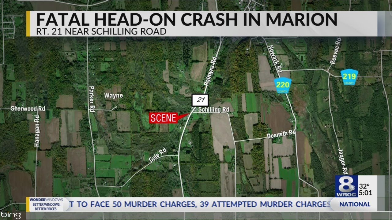 Fatal MVA in Marion on Route 21 near Schilling Road
