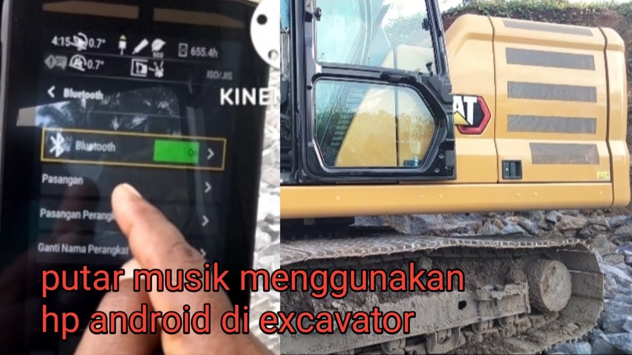 connecting bluetooth androit to audio excavator cat 320 next generation