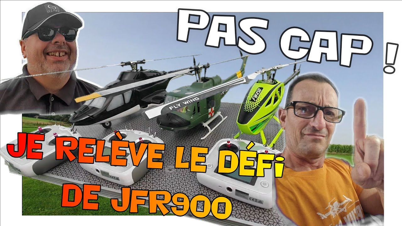 CAP ou pas CAP de faire voler mes 3 hélicos Flywing en même temps ? Je relève le défi de JFR900