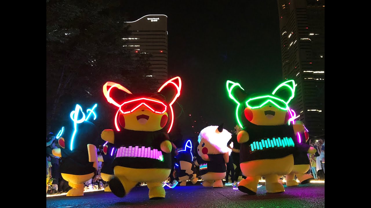 【完全版】夜のピカチュウ大行進 ピカチュウ大量発生チュウ 2018.08.11