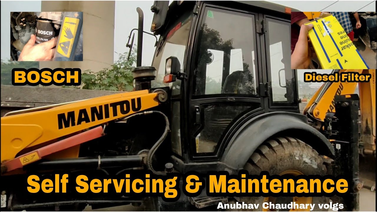 JCB self Servicing || Manitou Terex TLB 740s || Anubhav Chaudhary vlogs #terex #kirloskar #jcb