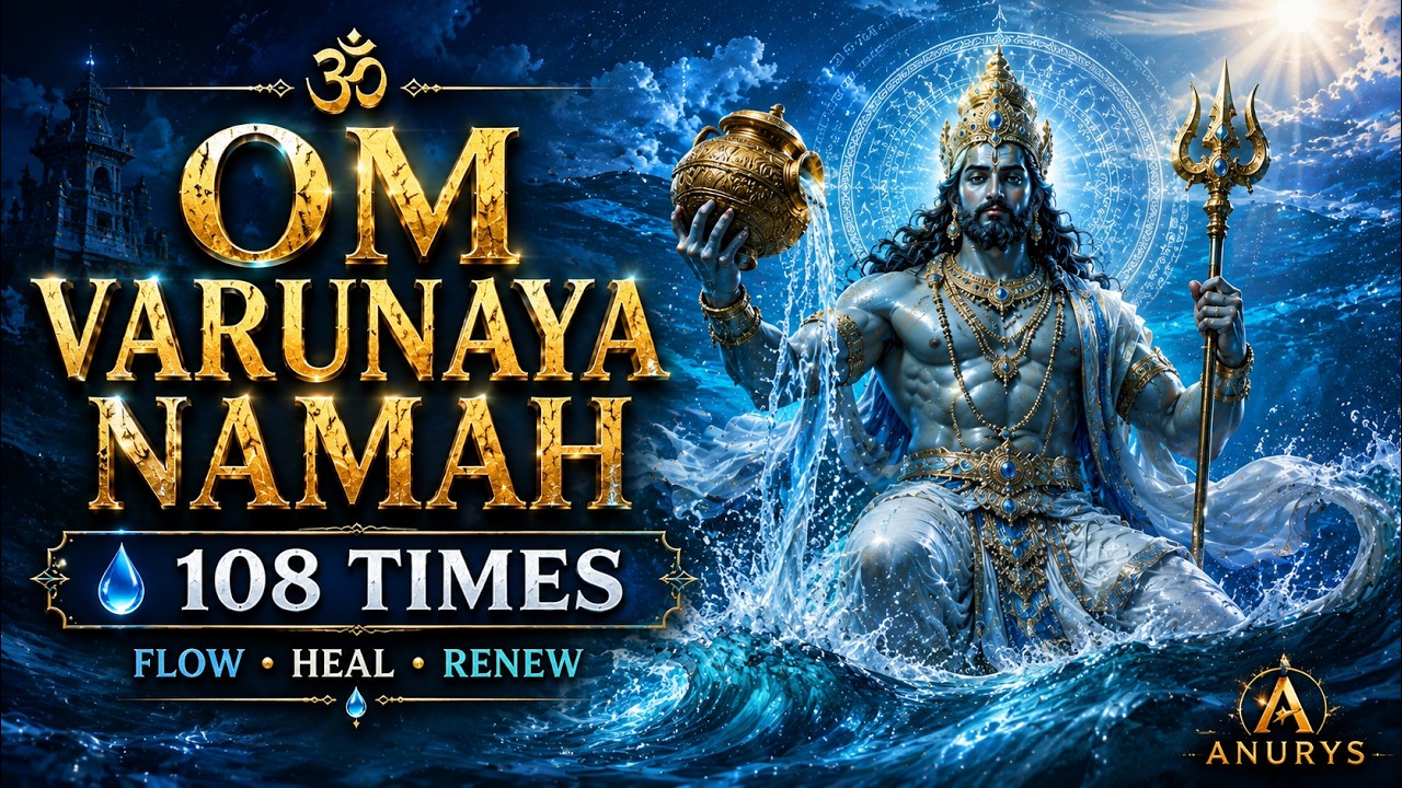Om Varunaya Namah (108 Times) | Water Mantra for Cleansing & Renewal | Anurys