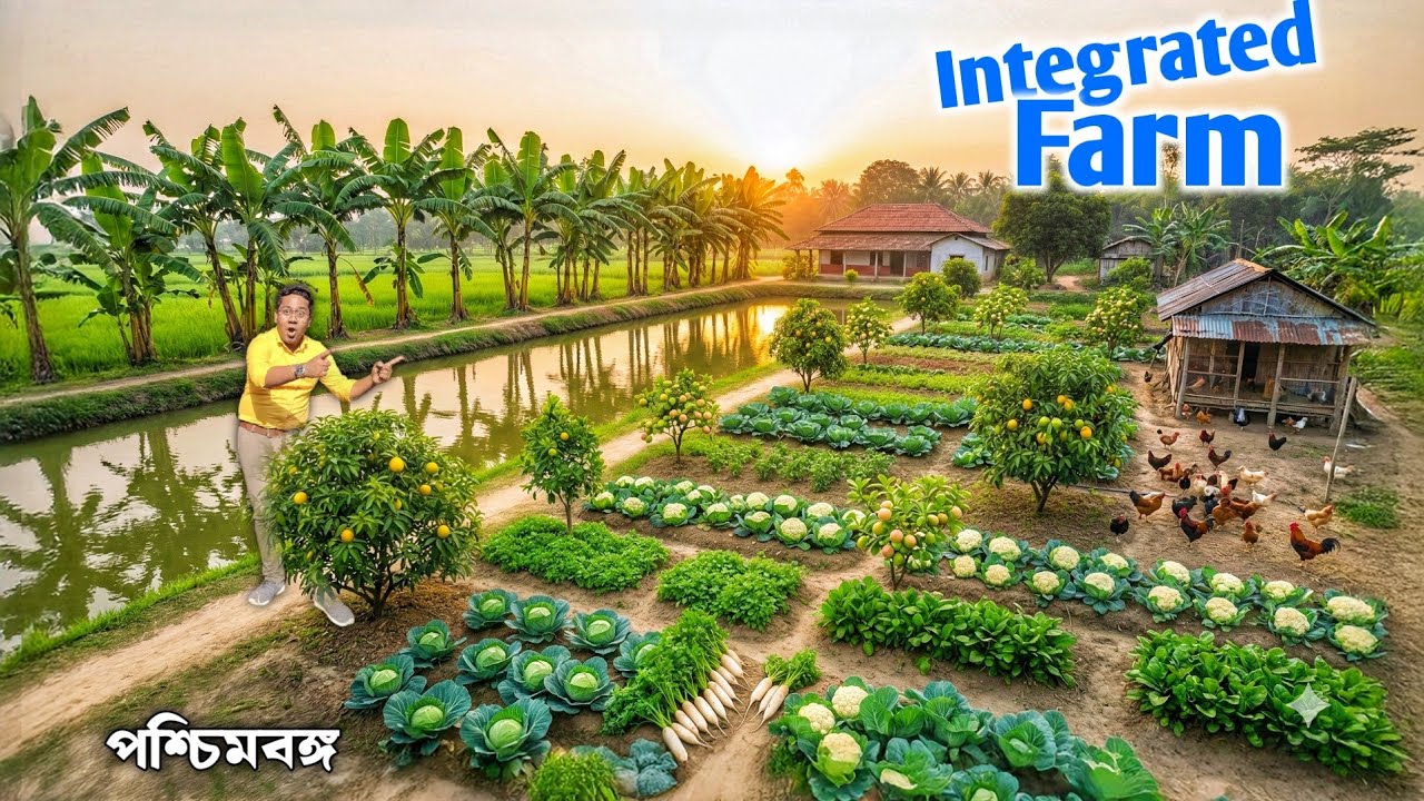 Low Cost অর্গানিক ইন্ট্রিগেটেড ফার্মিং | Fish farming | Poultry Farming | Integrated Farming