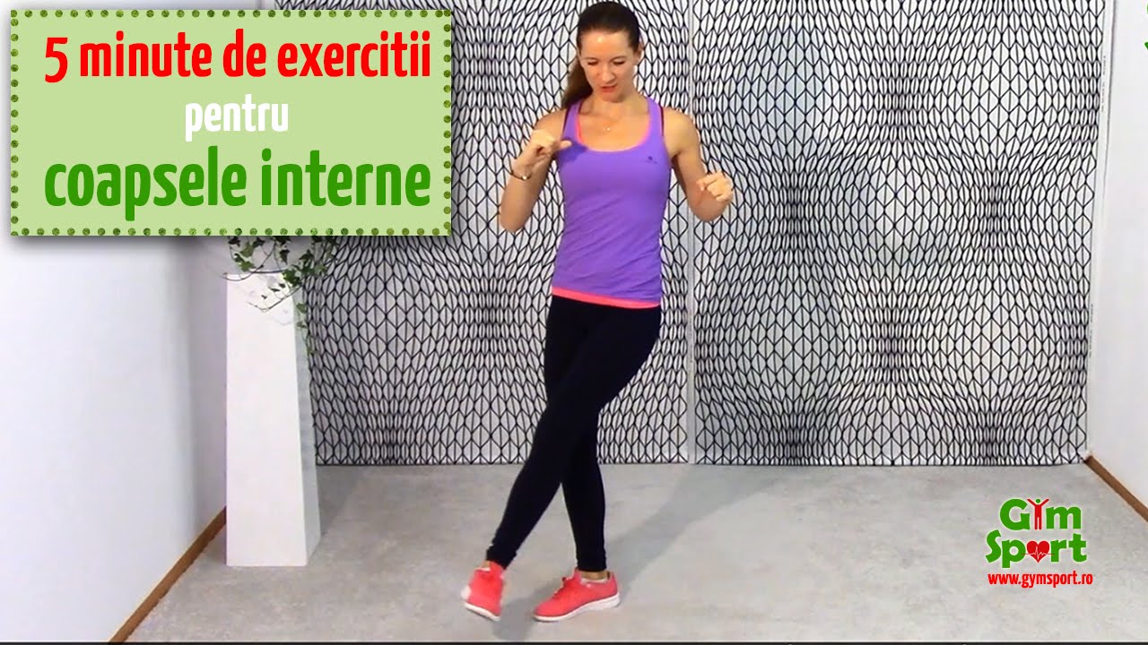 Exercitii pentru coapsele interioare - VIDEO 5 minute