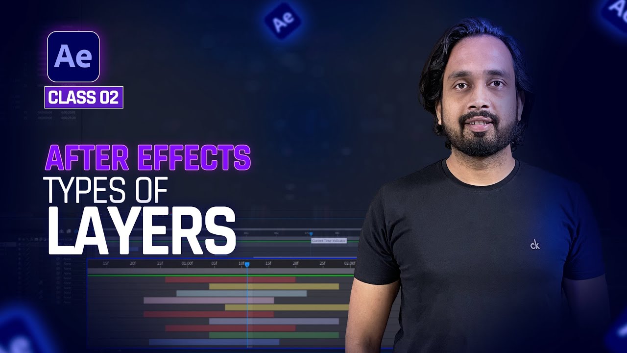 Class 2 - Types of Layers in After Effects || After Effects tutorials