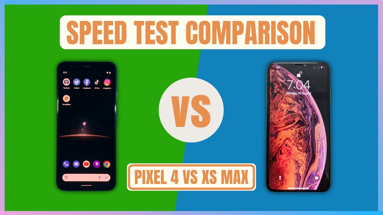 Google Pixel 4 vs iPhone XS Max SPEED TEST | Snapdragon 855 vs Apple A12 Bionic
