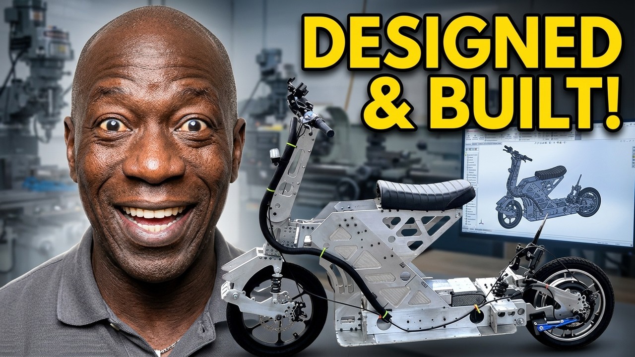 Electric Scooter Design & Build from Scratch - DIY