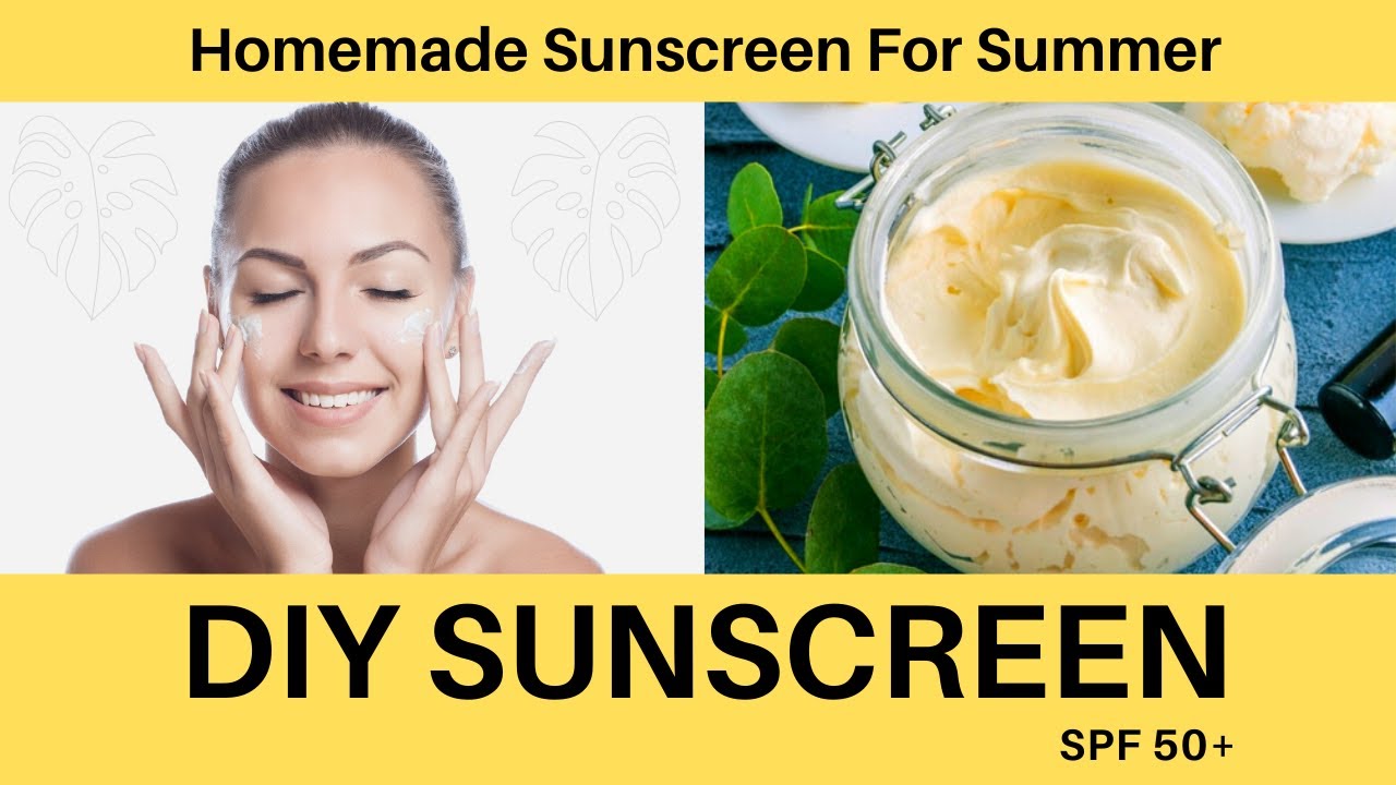 Homemade Sunscreen For Summer | With SPF 50 | How To Make Sunscreen At Home