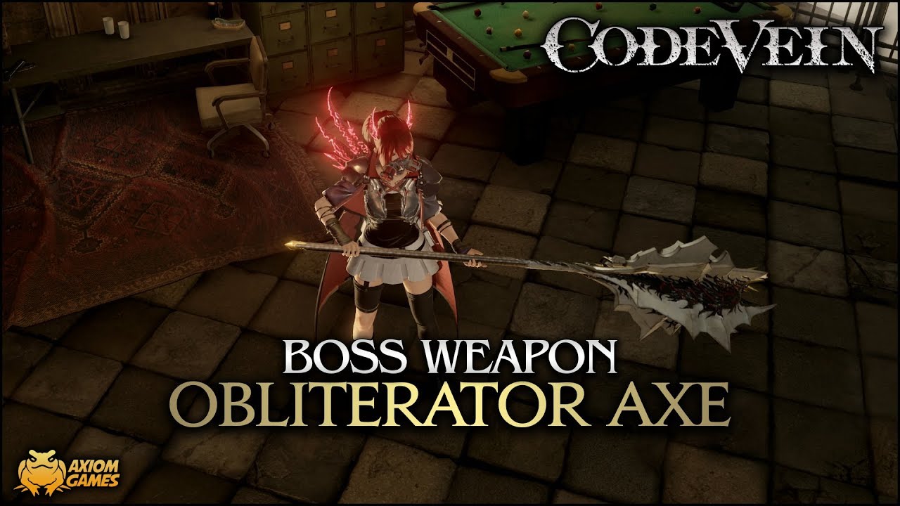 Code Vein - Obliterator Axe Boss Weapon