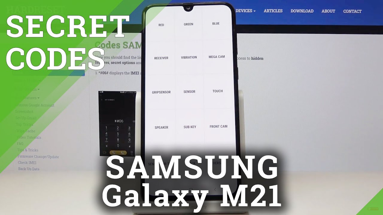 Secret Codes SAMSUNG Galaxy M21 &ndash; Service Menu / Hardware Test
