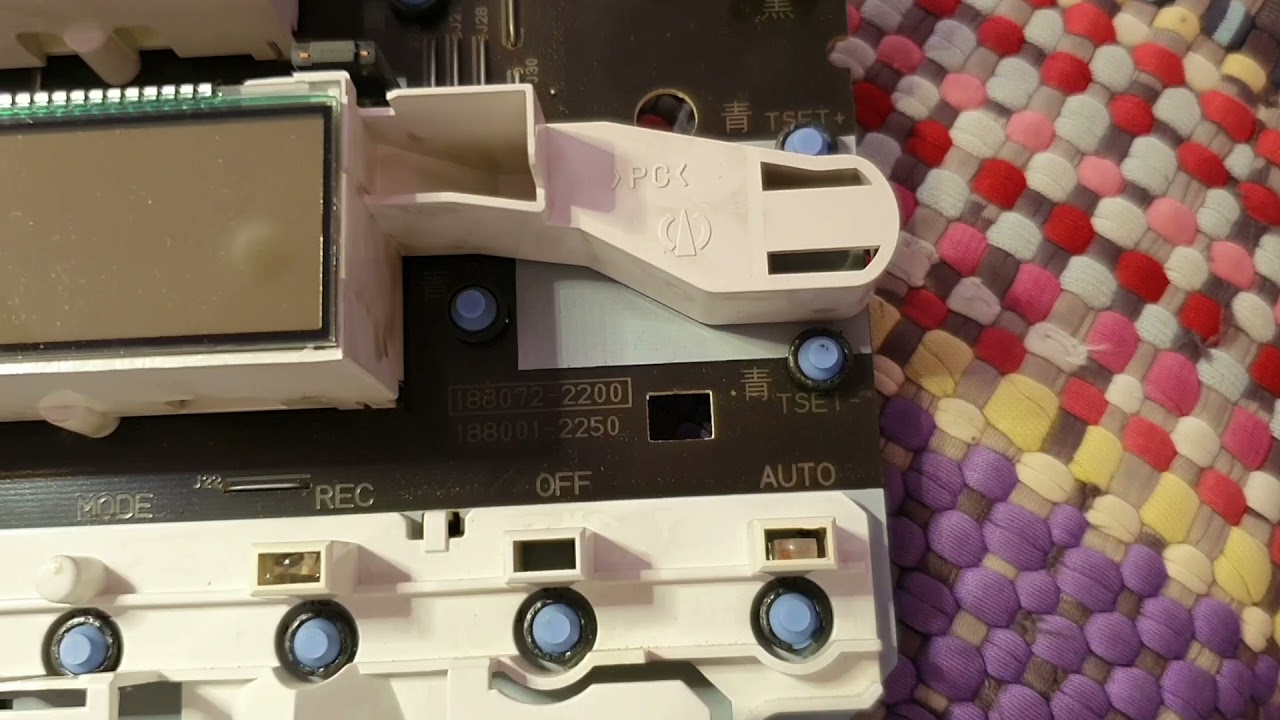 Toyota Corolla klima paneli tuş tamiratı air conditioner control panel repair