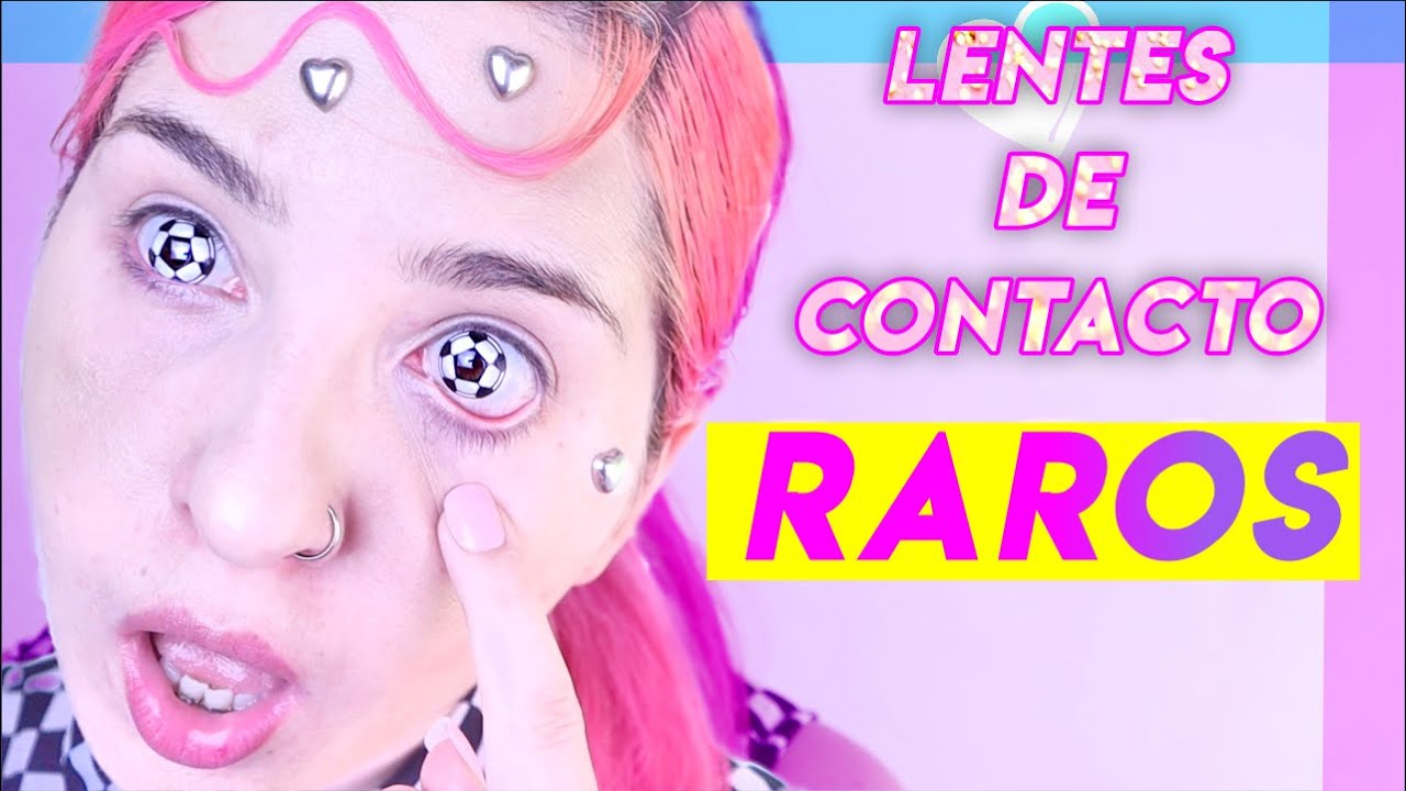 Probando LENTES DE CONTACTO RAROS |  ¿Veo algo con esto? 🤡 Ann Look