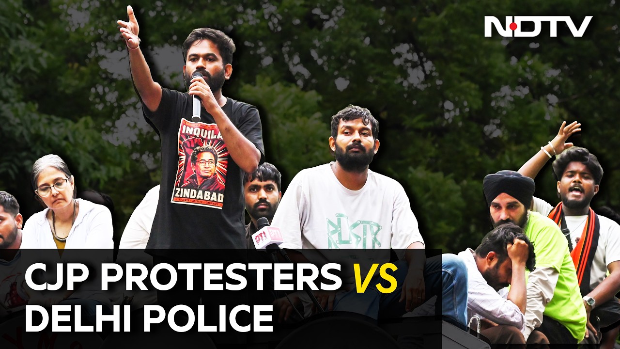 CJP Protest Today | Sonam Wangchuk | CJP Protesters Vs Delhi Police At Jantar Mantar