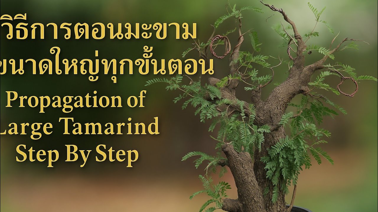 วิธีการตอนกิ่งมะขามขนาดใหญ่
