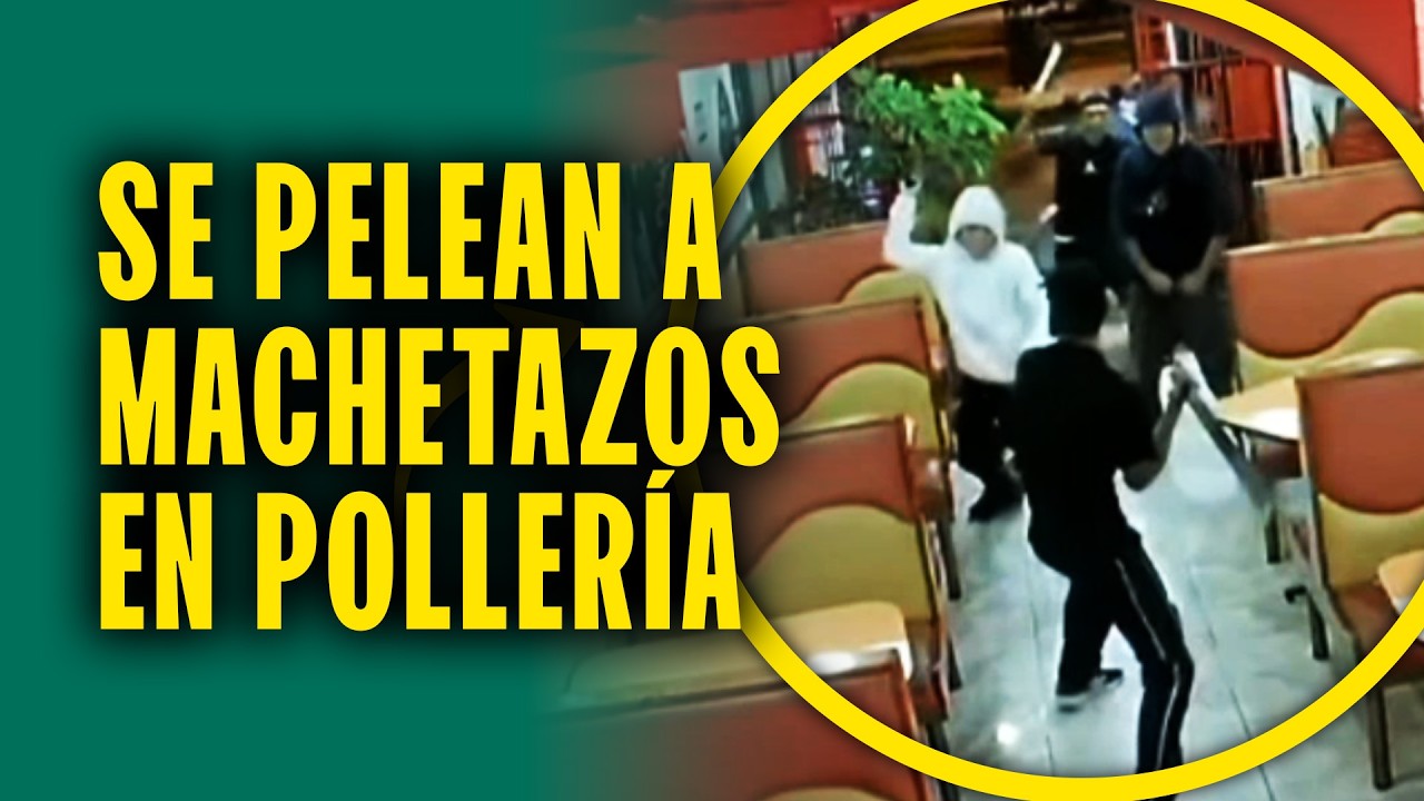 Pandilleros menores se pelean con machete en poller&iacute;a y vecinos reclaman: 